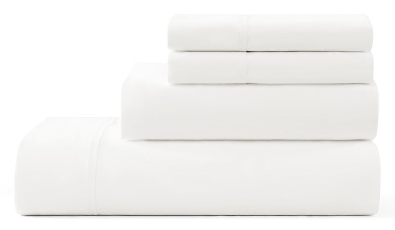 UGG King Sheet Set 4-Piece Luxury Cooling Sheets Deep Pockets Premium Bedding with 2 Pillow Shams Hypoallergenic Machine Washable Soft Lightweight Bed Set for Bedroom, King, White (Hedi) - Image 1